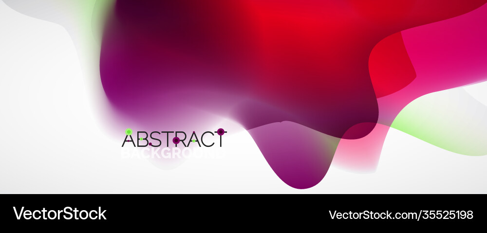 Fluid color gradient abstract background trendy Vector Image