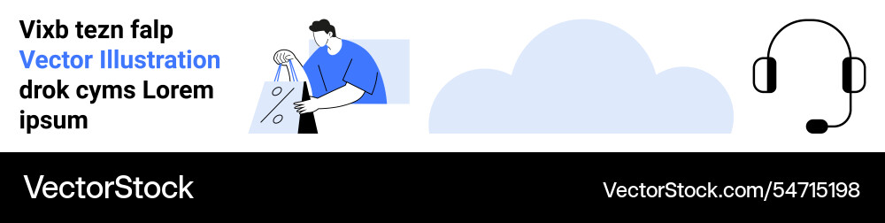 Man fixing a giant smartphone screen with text Man fixing a giant smartphone screen with text vector image