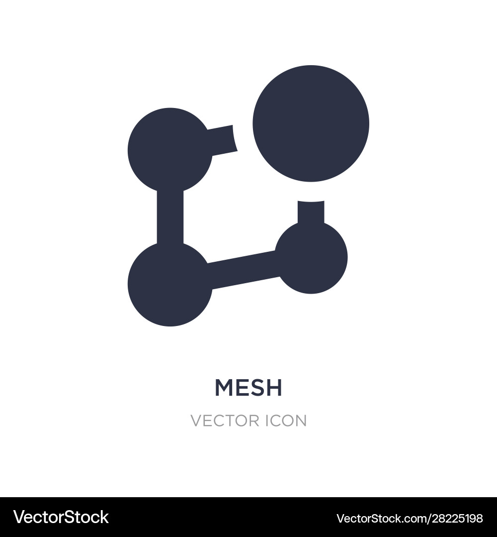 Mesh icon on white background simple element from vector image