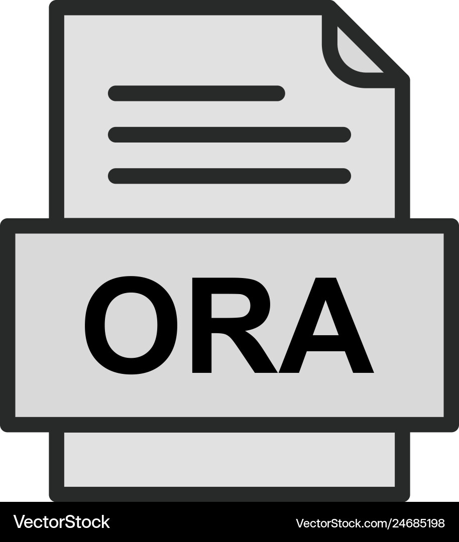 Ora file document icon Vector Image