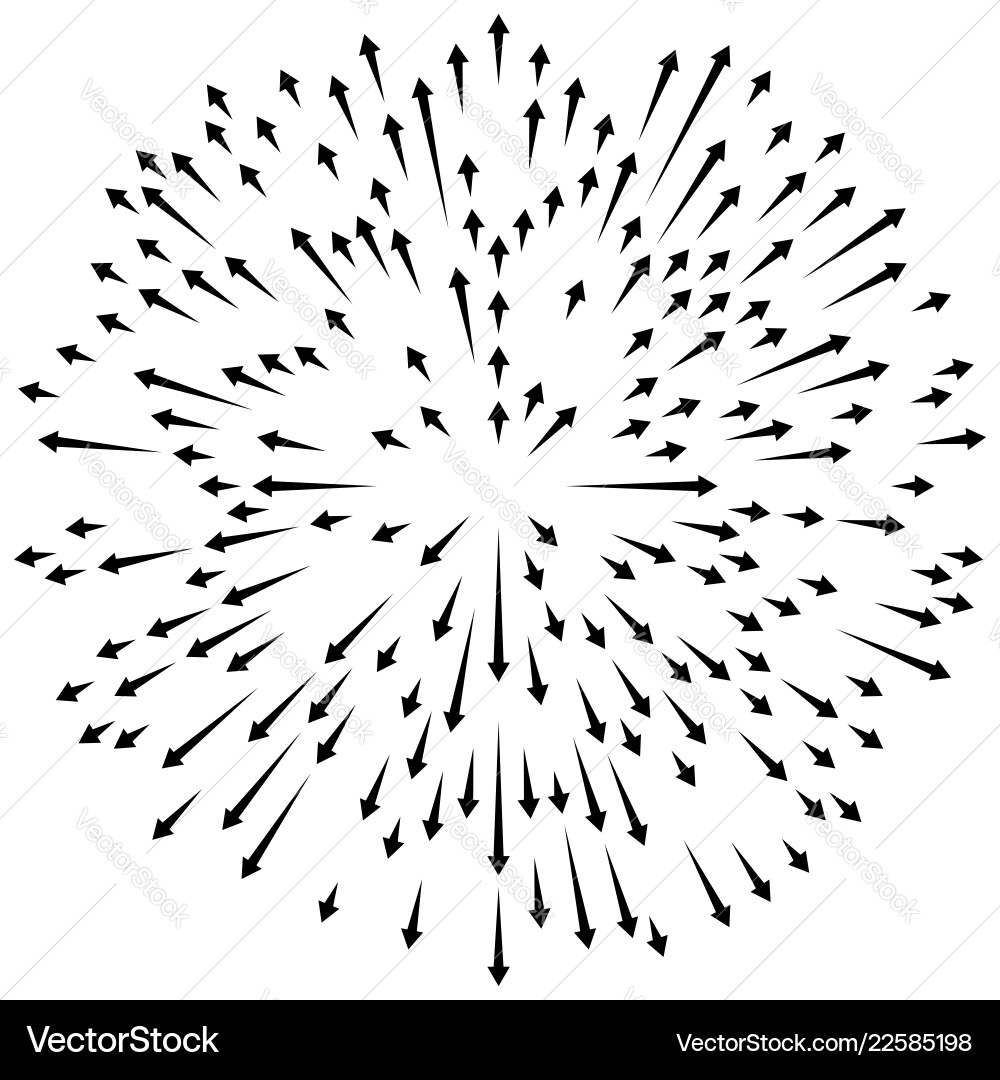 Radial lines element abstract radiating irregular Radial lines element abstract radiating irregular Vector Image
