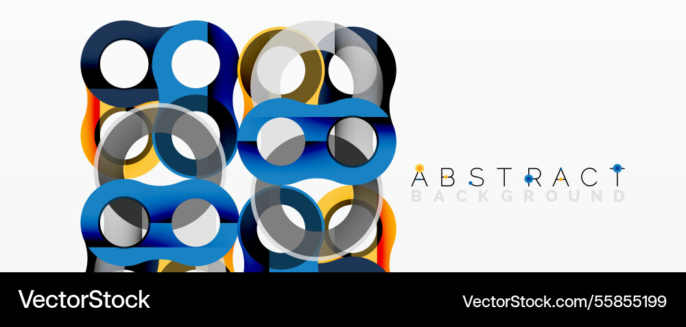 Abstract circle element composition Vector Image