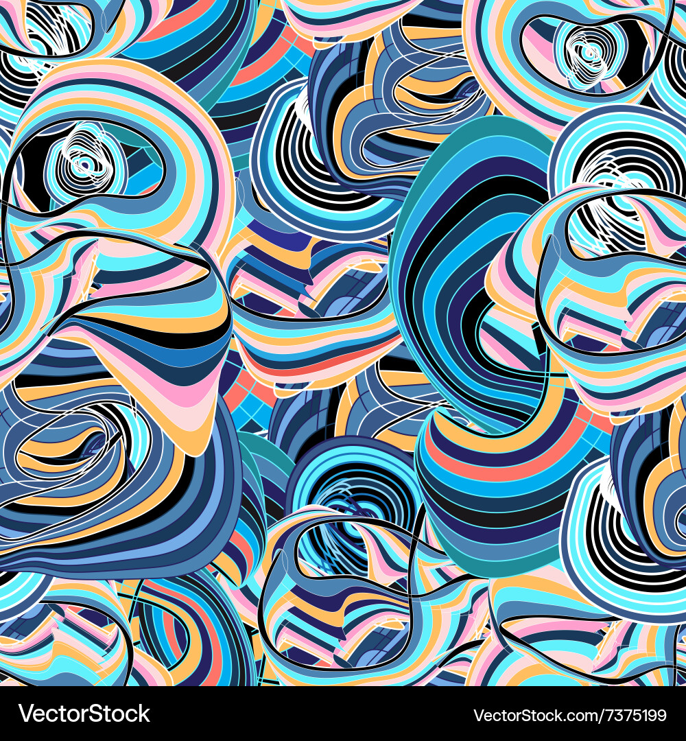Beautiful abstract with curls Vector Image