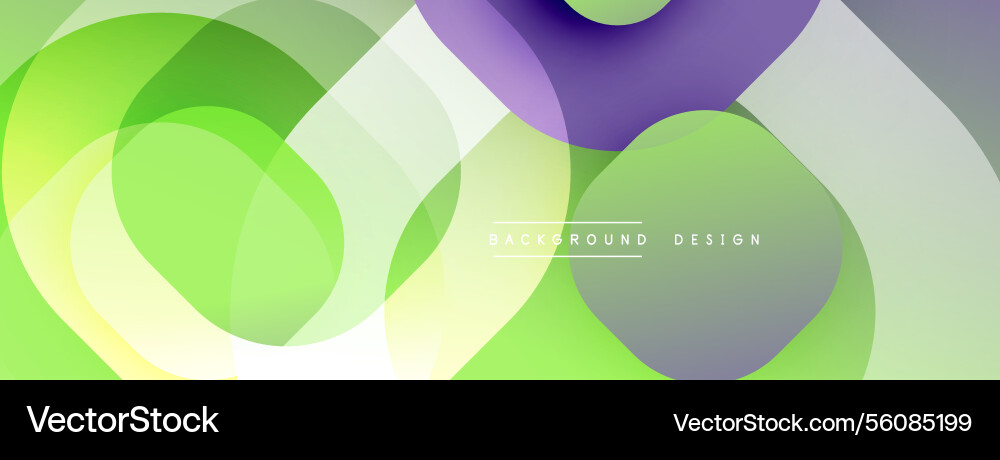 Circular abstract design with overlapping Vector Image