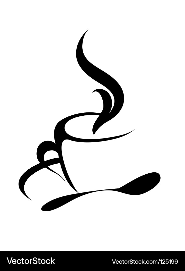 Coffee Swirl Logo vector image