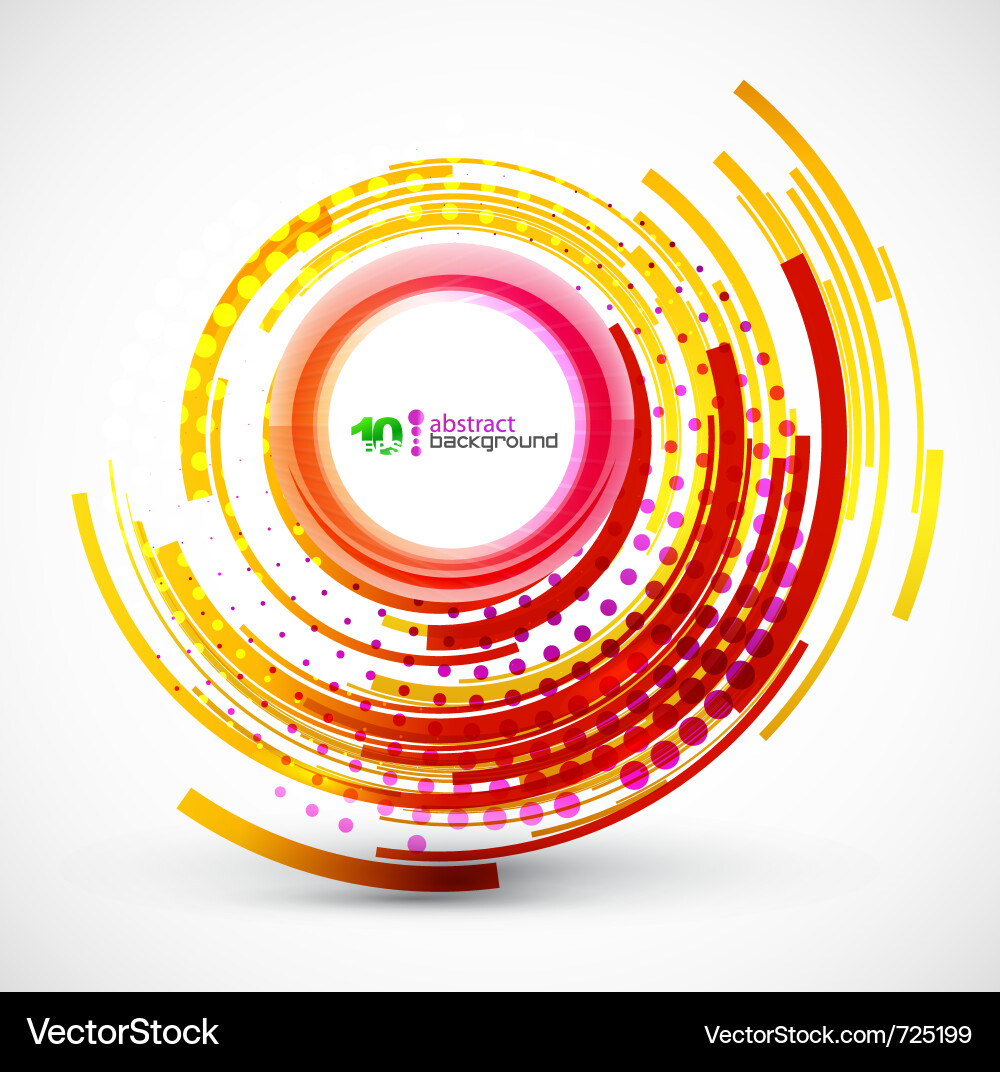 Dynamic Circle Technology Background vector image