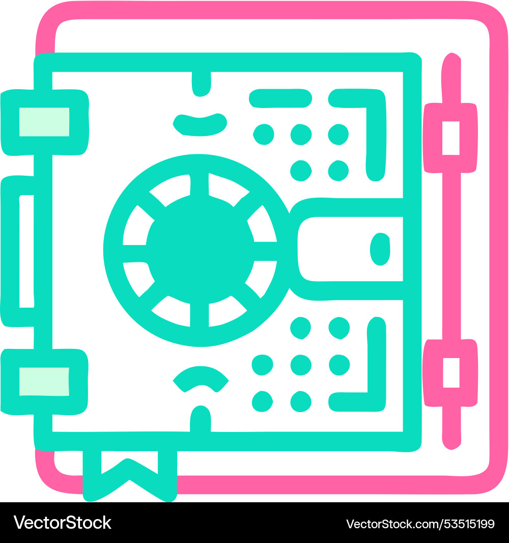 Fortress lock the ultimate solution for securing Fortress lock the ultimate solution for securing vector image