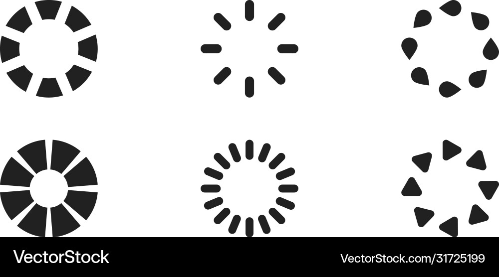 Loading icon isolated web set design Vector Image