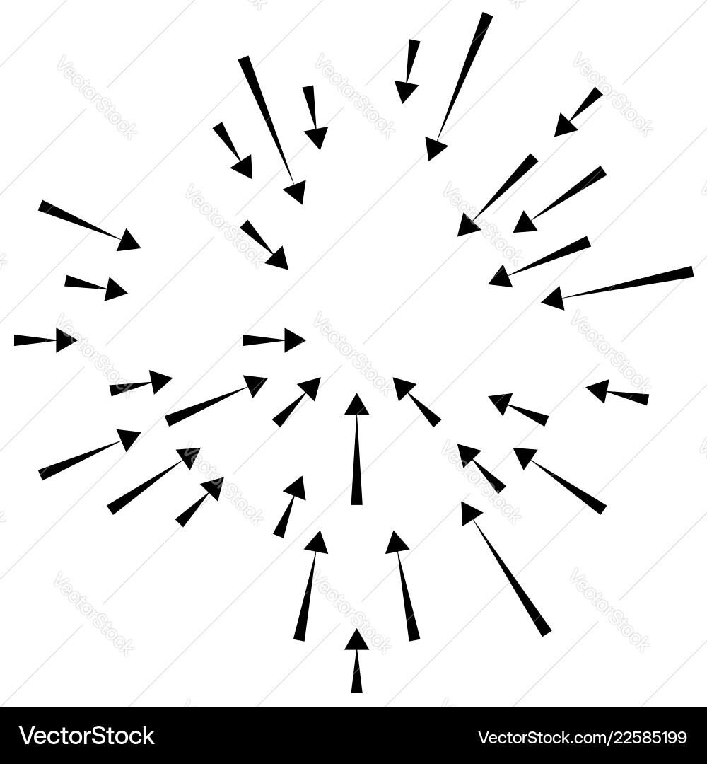 Radial lines element abstract radiating irregular Radial lines element abstract radiating irregular Vector Image