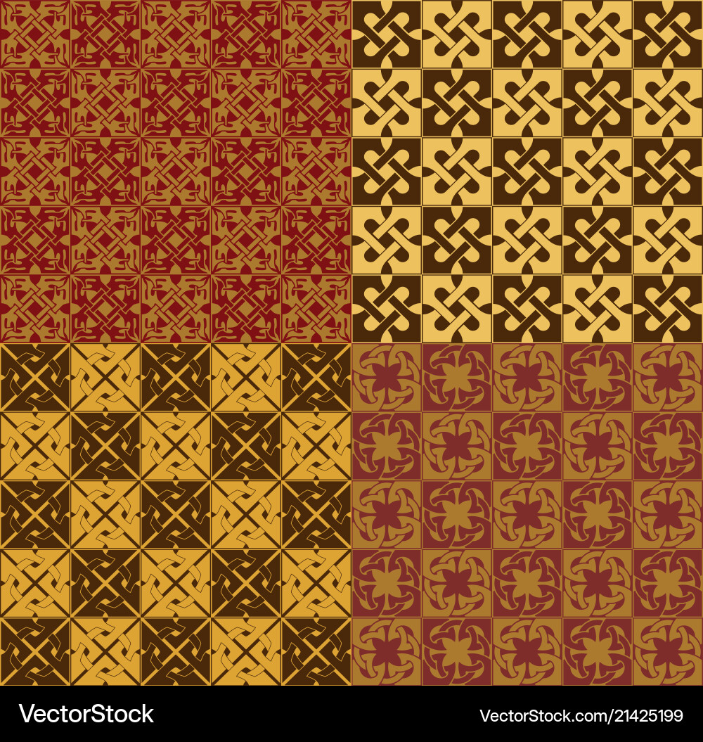 Set of seamless pattern Vector Image