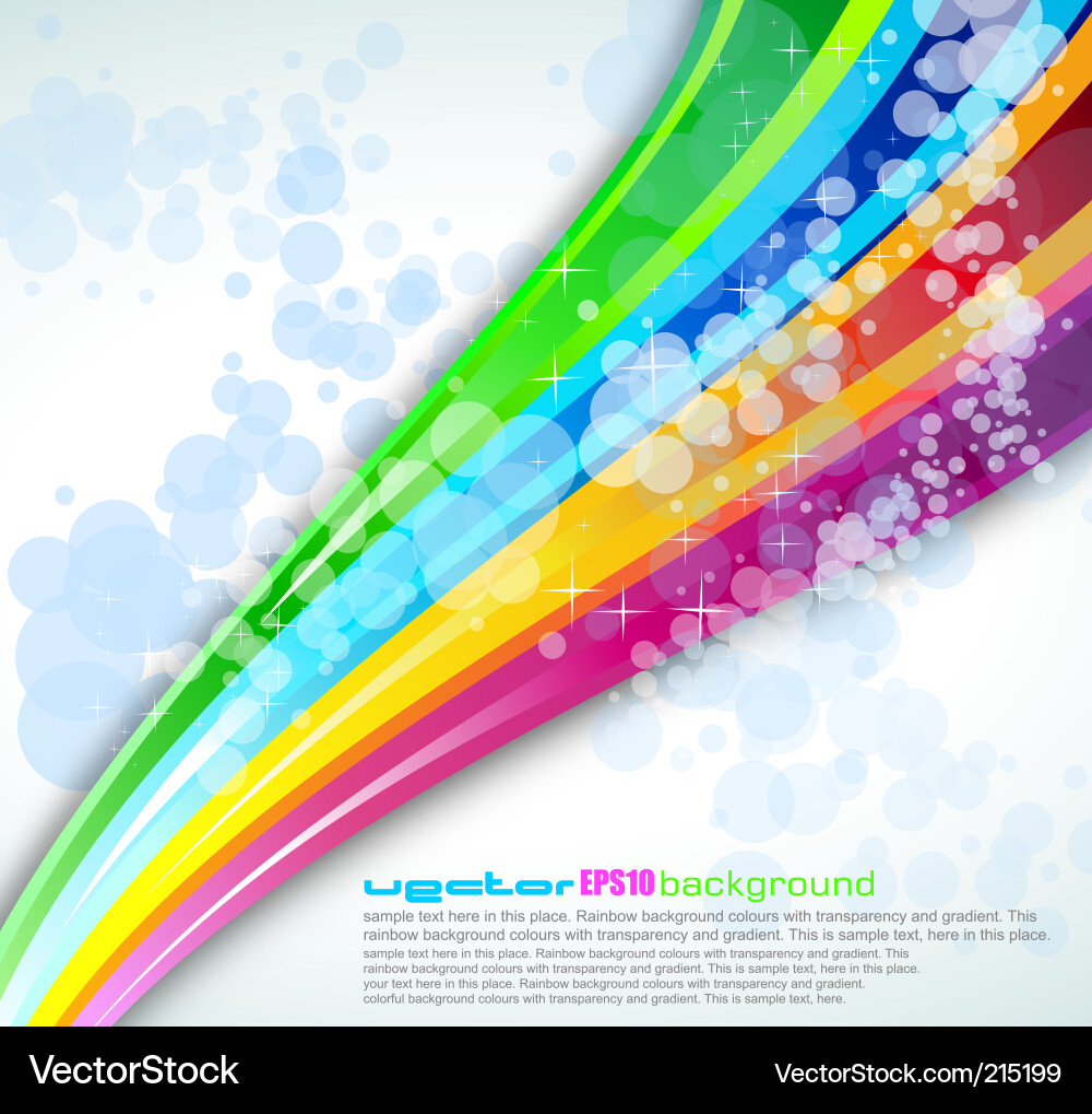 Vibrant Rainbow Spectrum Background vector image