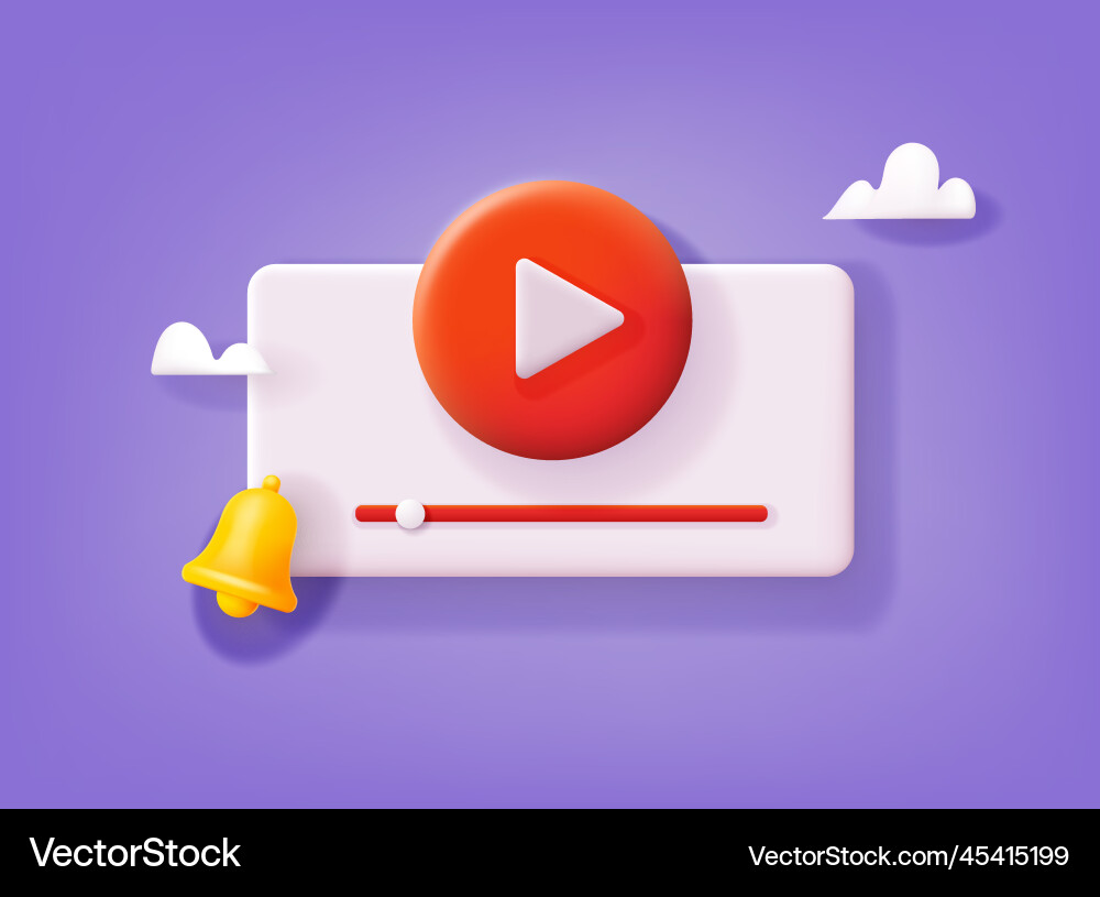 Video channel online icon windows flying Vector Image