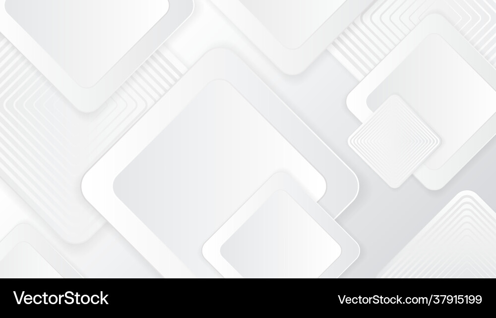 White abstract background with square shapes White abstract background with square shapes Vector Image