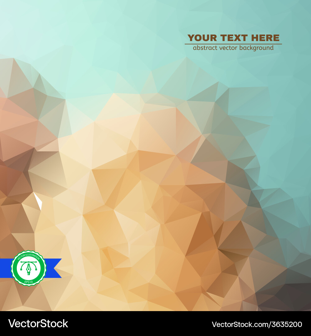 Abstract colorful triangles background Vector Image