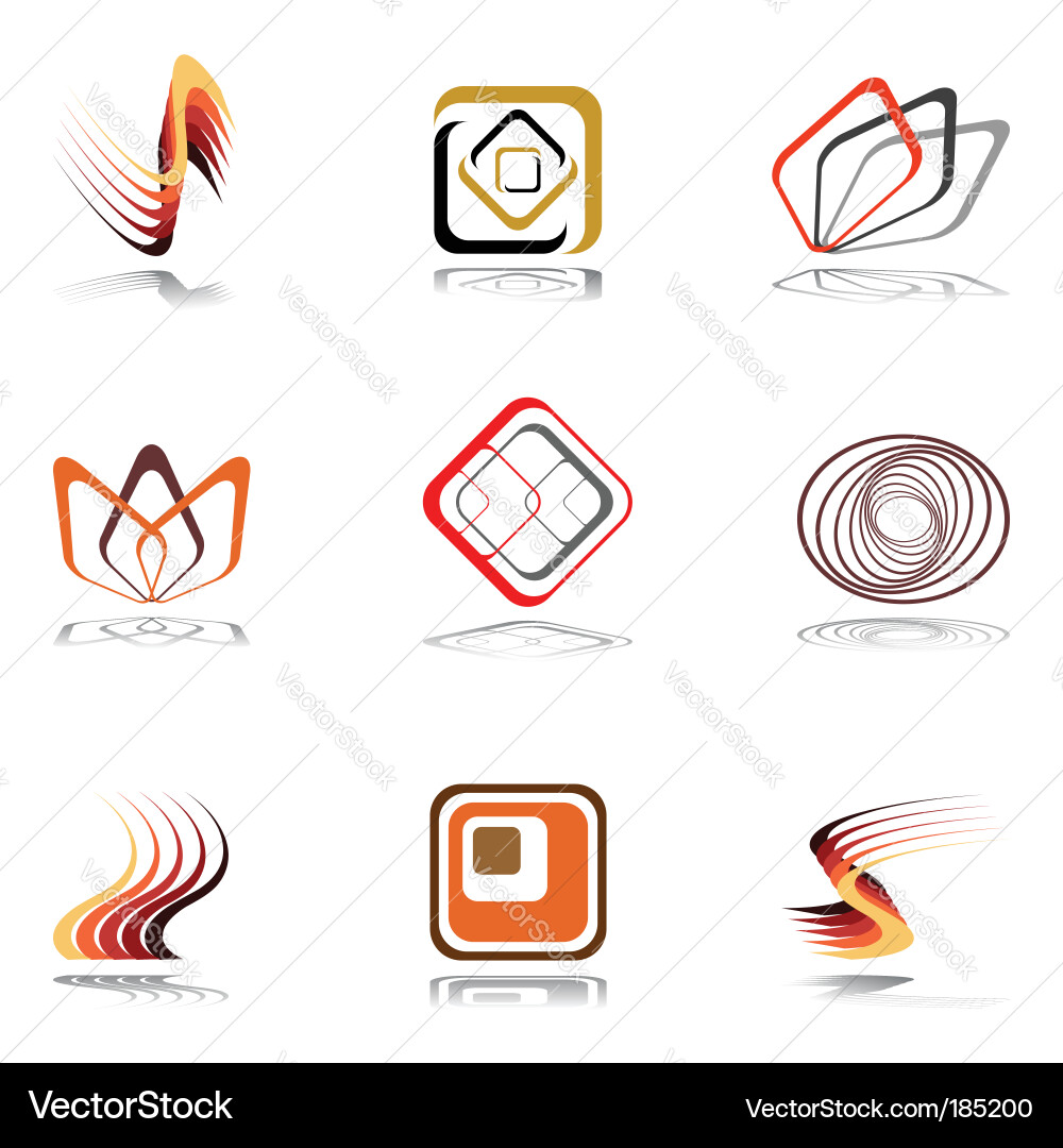 Colorful Abstract Elements Vector Image
