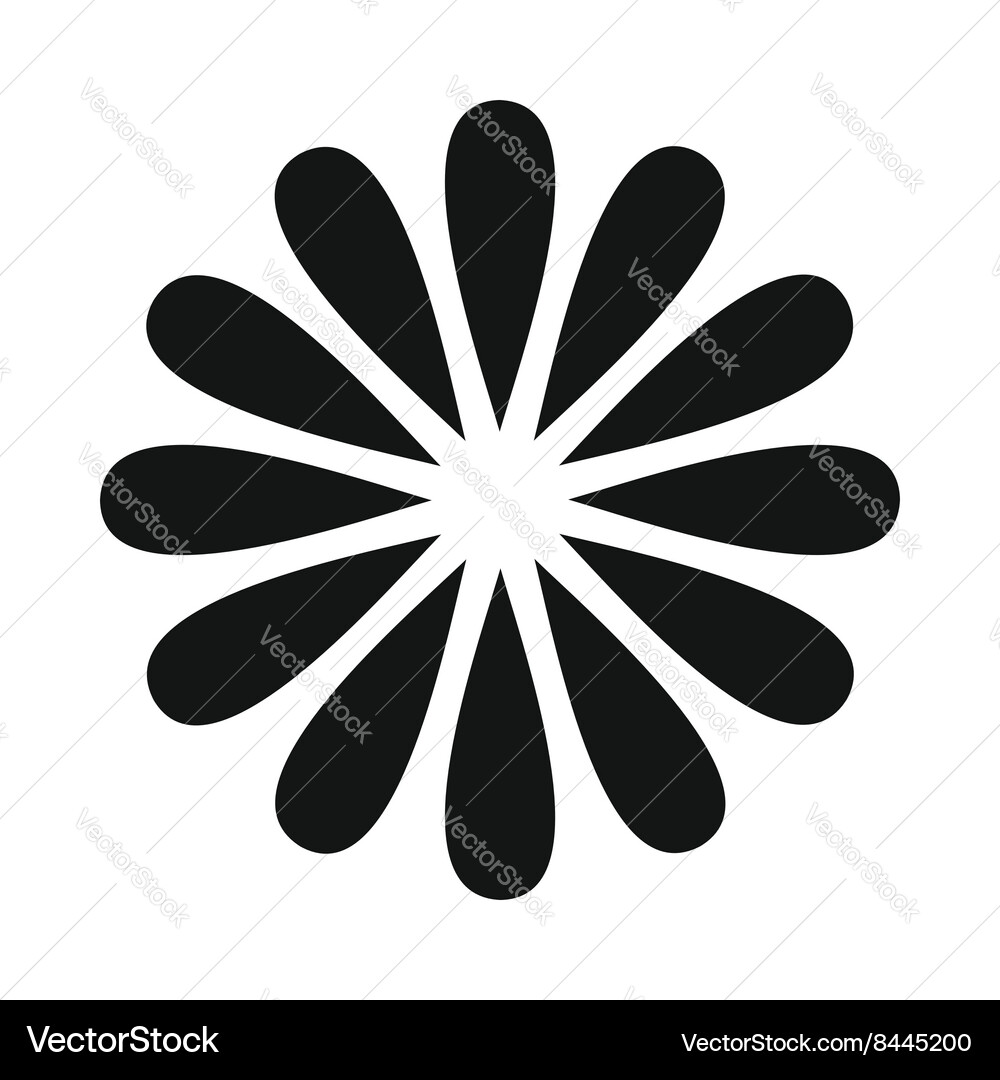 Loading circle sign icon simple style Vector Image