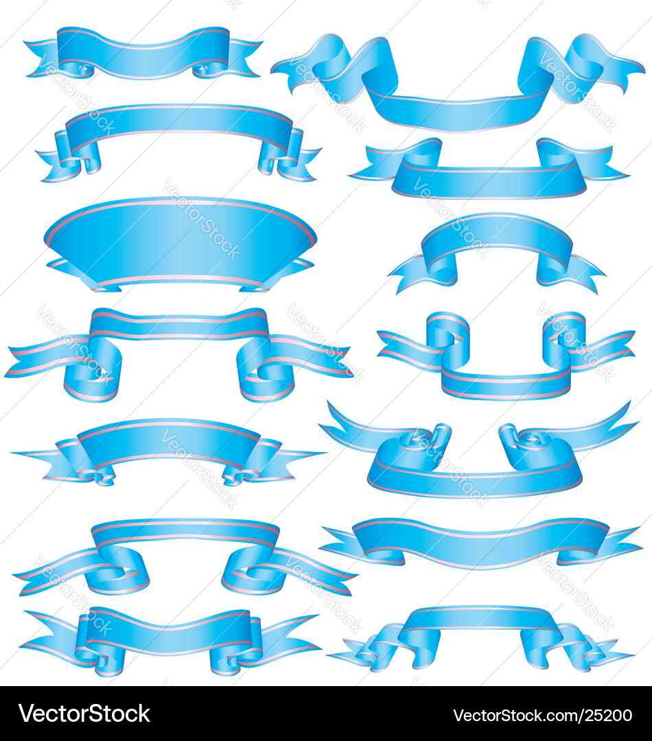 Ribbons Royalty Free Vector Image - VectorStock