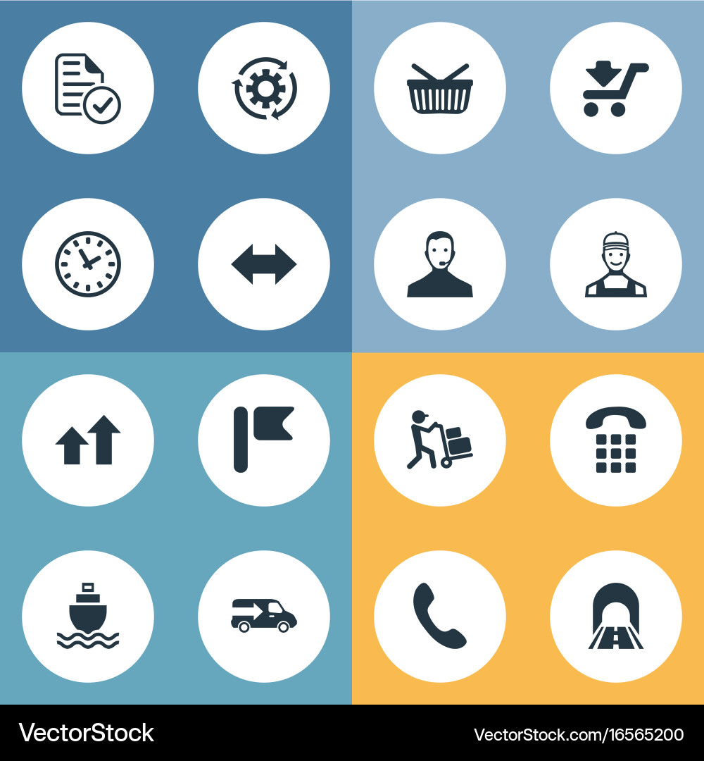 Set of simple systematization Vector Image
