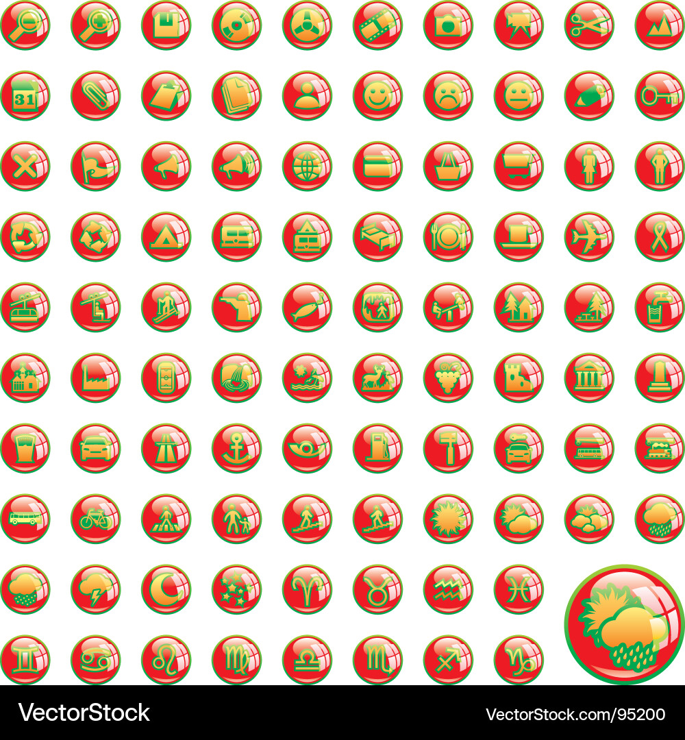 Web icon set Vector Image