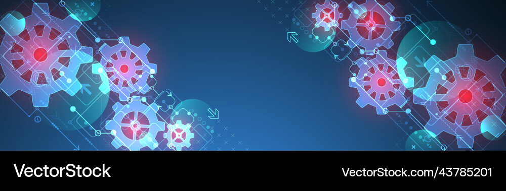 Abstract technological background with glowing Abstract technological background with glowing vector image