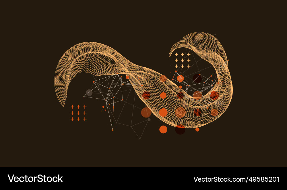 Abstract wave is made in a frame style template Abstract wave is made in a frame style template vector image