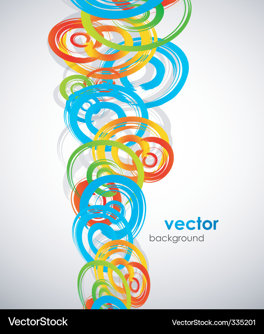 Dynamic Abstract Swirls Vector Image