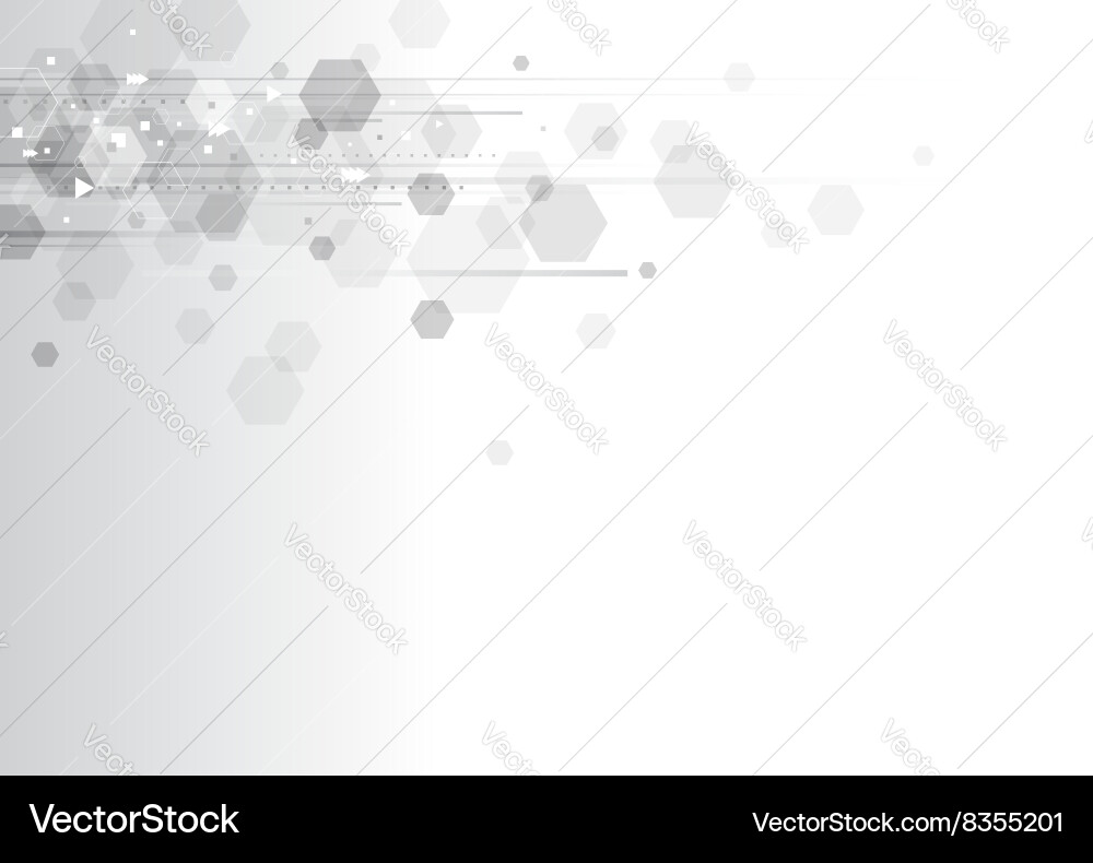 Geometric Hexagon Background vector image