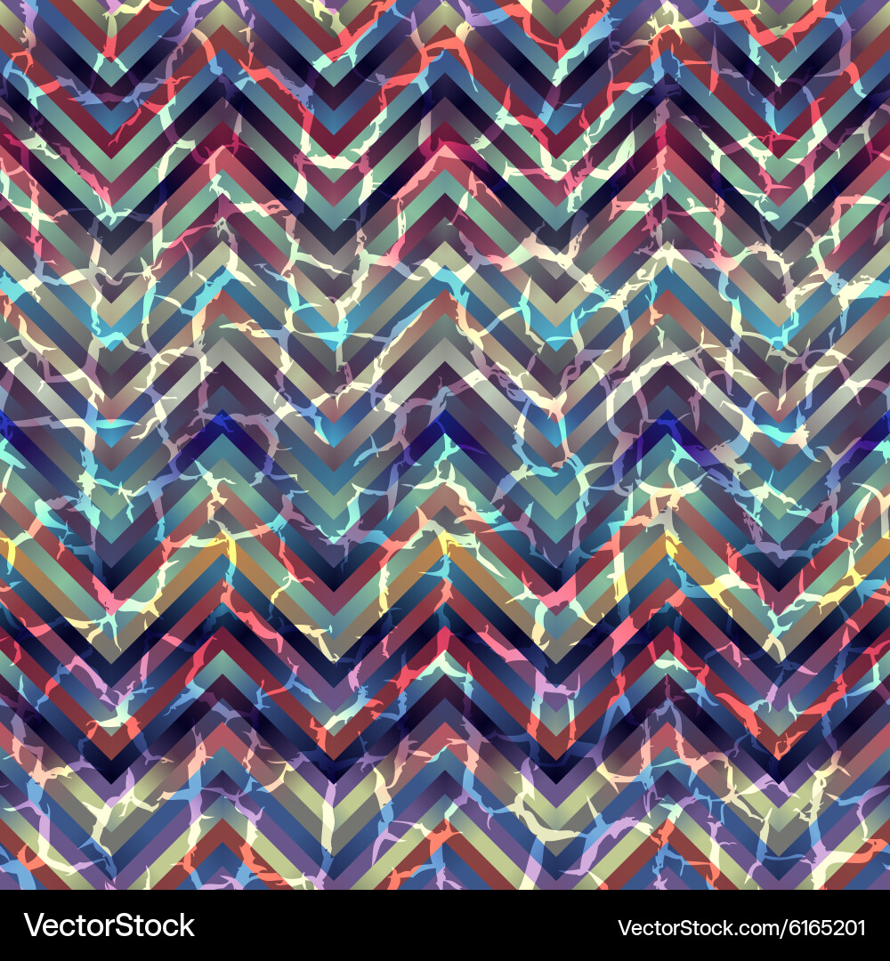 Geometric pattern with grunge effect vector image