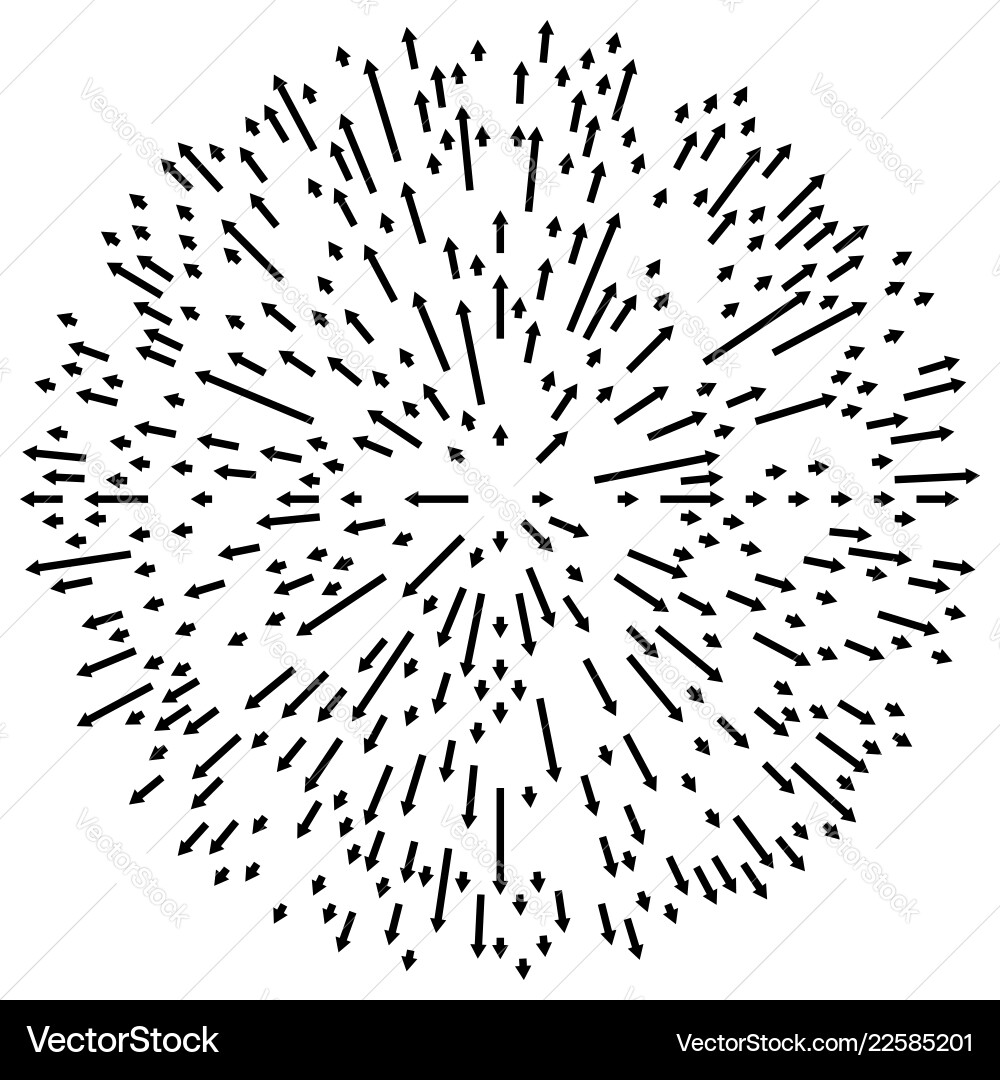 Radial lines element abstract radiating irregular Radial lines element abstract radiating irregular vector image