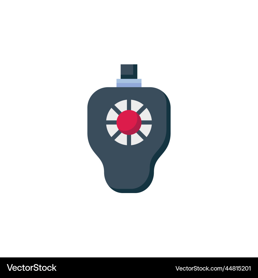 Trackball icon computer component flat style Trackball icon computer component flat style vector image