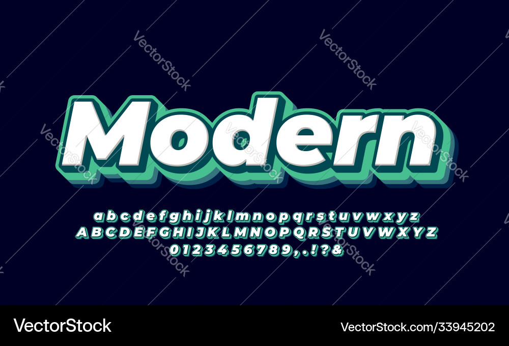 3d layered cyan text or font effect design icon vector image