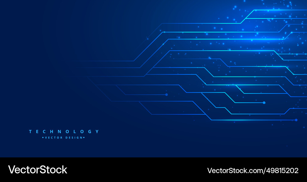 Abstract digital line tech background for web Vector Image
