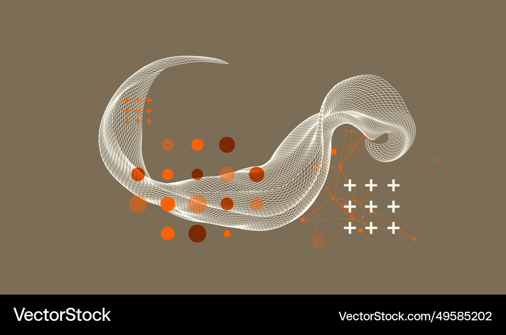 Abstract wave is made in a frame style template Abstract wave is made in a frame style template vector image