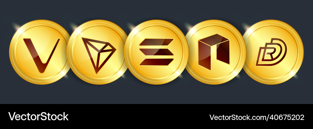 Crypto currency digital payment system blockchain Crypto currency digital payment system blockchain vector image