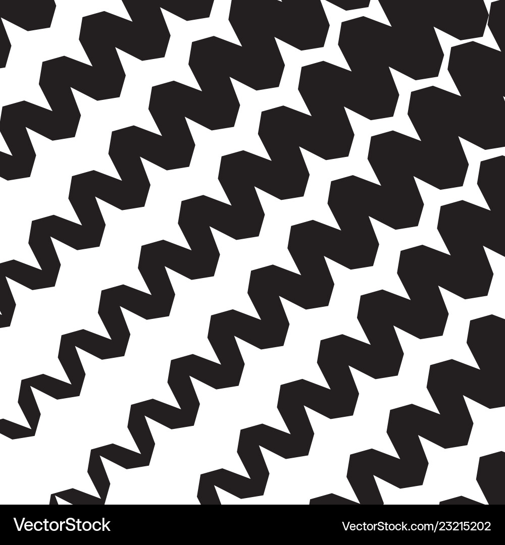 Geometric simple zigzag print wave pattern vector image