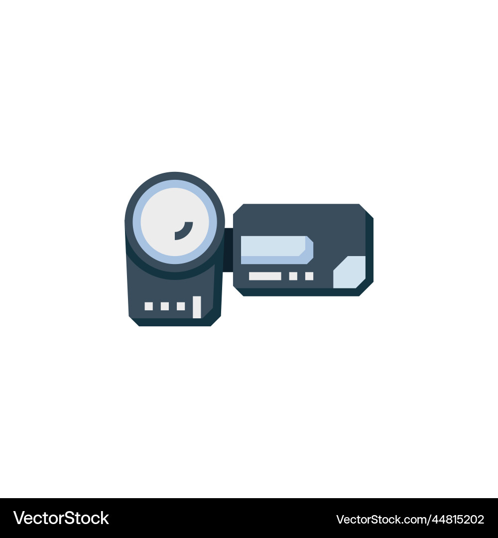 Handy cam icon computer component flat style Handy cam icon computer component flat style vector image