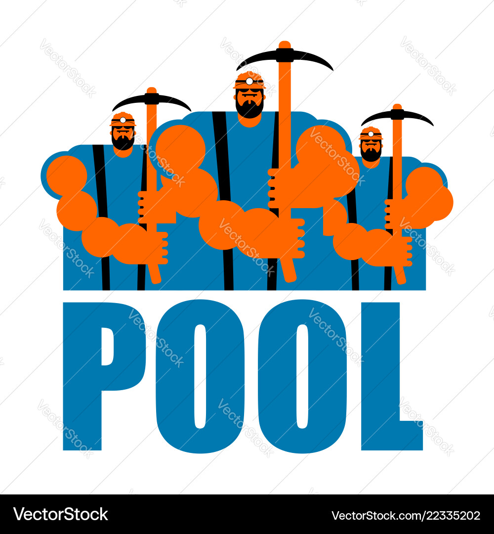 Mining pool logo extraction of bitcoin crypto – Royalty-Free Vector |  VectorStock