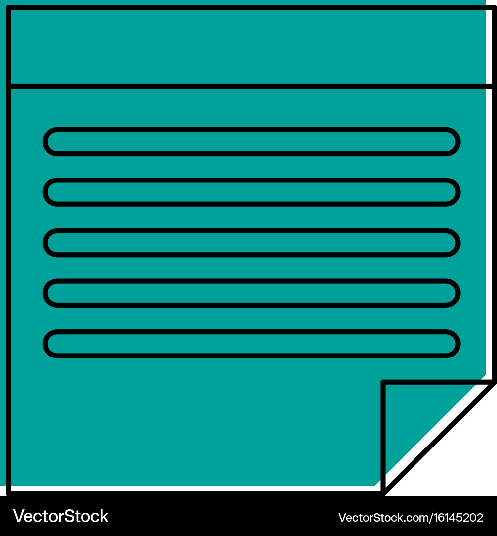 Paper document icon image Vector Image