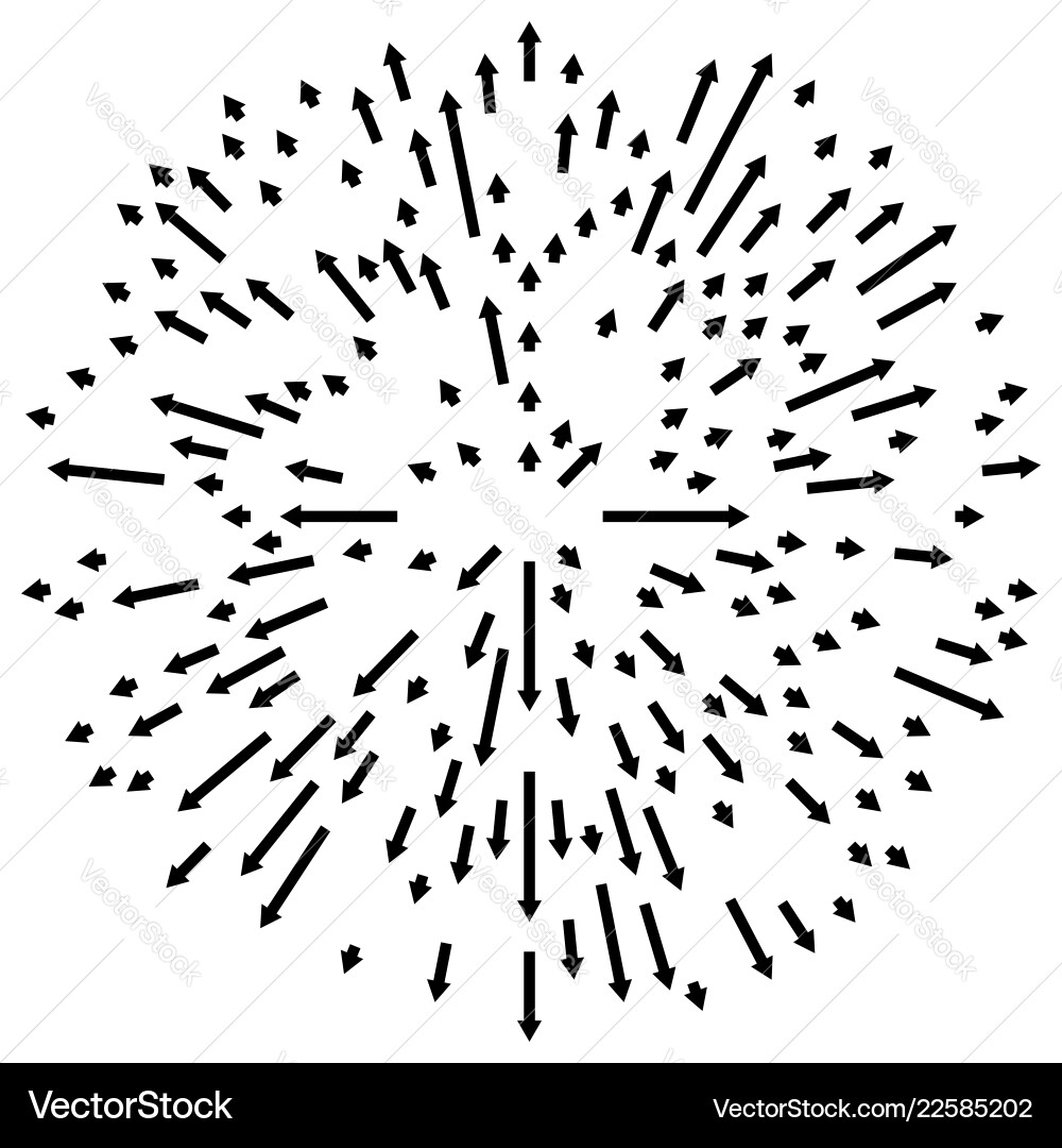Radial lines element abstract radiating irregular Radial lines element abstract radiating irregular vector image