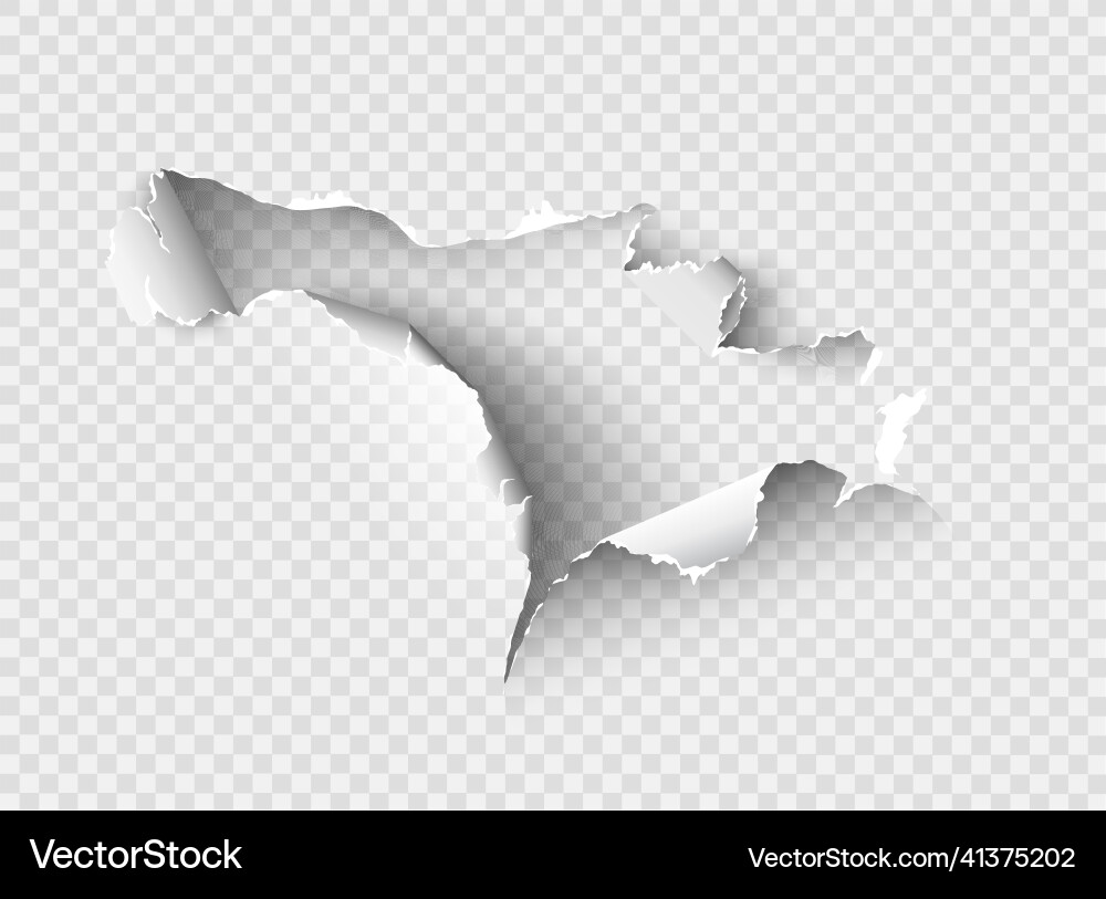 Ragged Loch zerrissen in gewelltem Papier auf transparent Ragged Loch zerrissen in gewelltem Papier auf transparent vektorbild