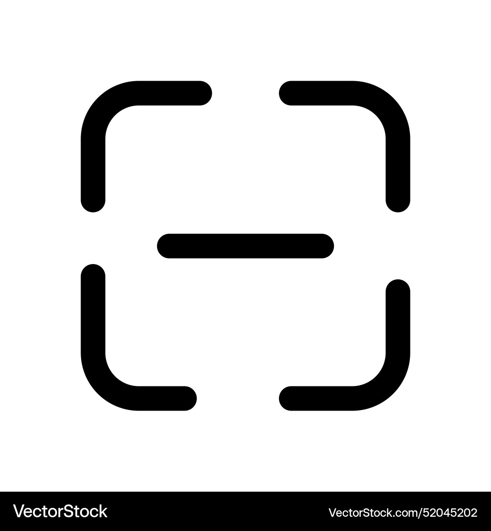 Scan button icon design in filled and outlined Scan button icon design in filled and outlined vector image