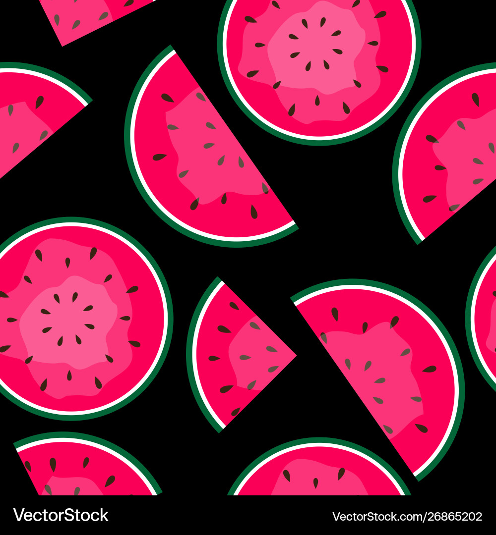 Seamless pattern background with watermelon Seamless pattern background with watermelon vector image