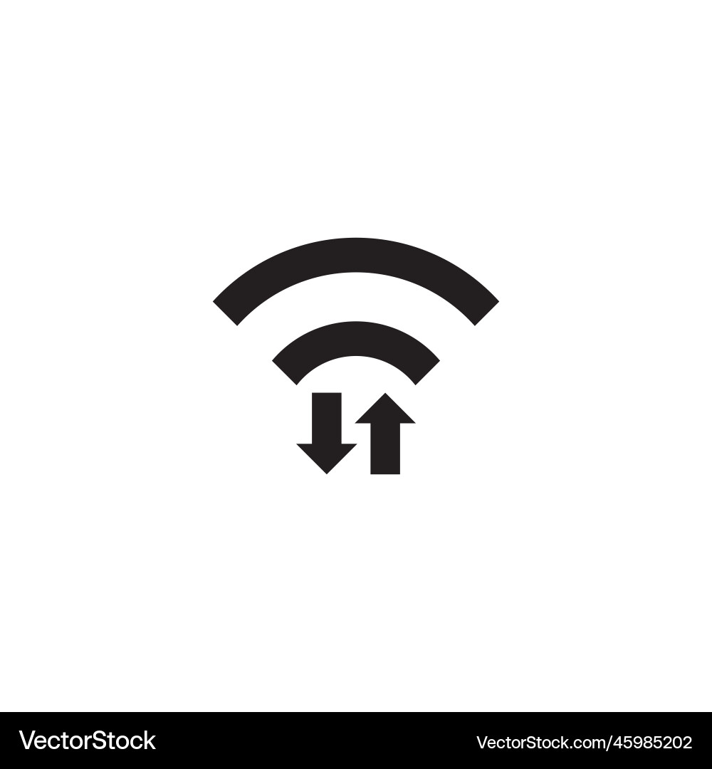 Signal icon design can also be used for user Vector Image