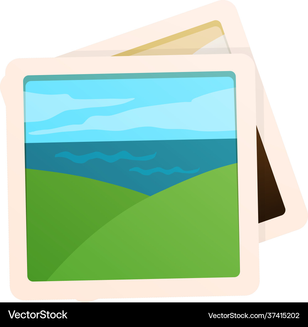 Vacation photos icon vector image