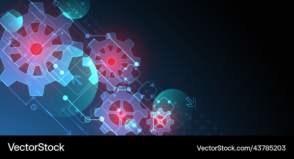 Abstract technological background with glowing Abstract technological background with glowing vector image
