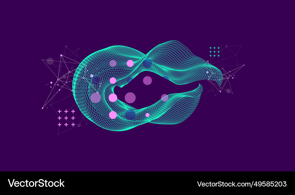 Abstract wave is made in a frame style template Abstract wave is made in a frame style template vector image