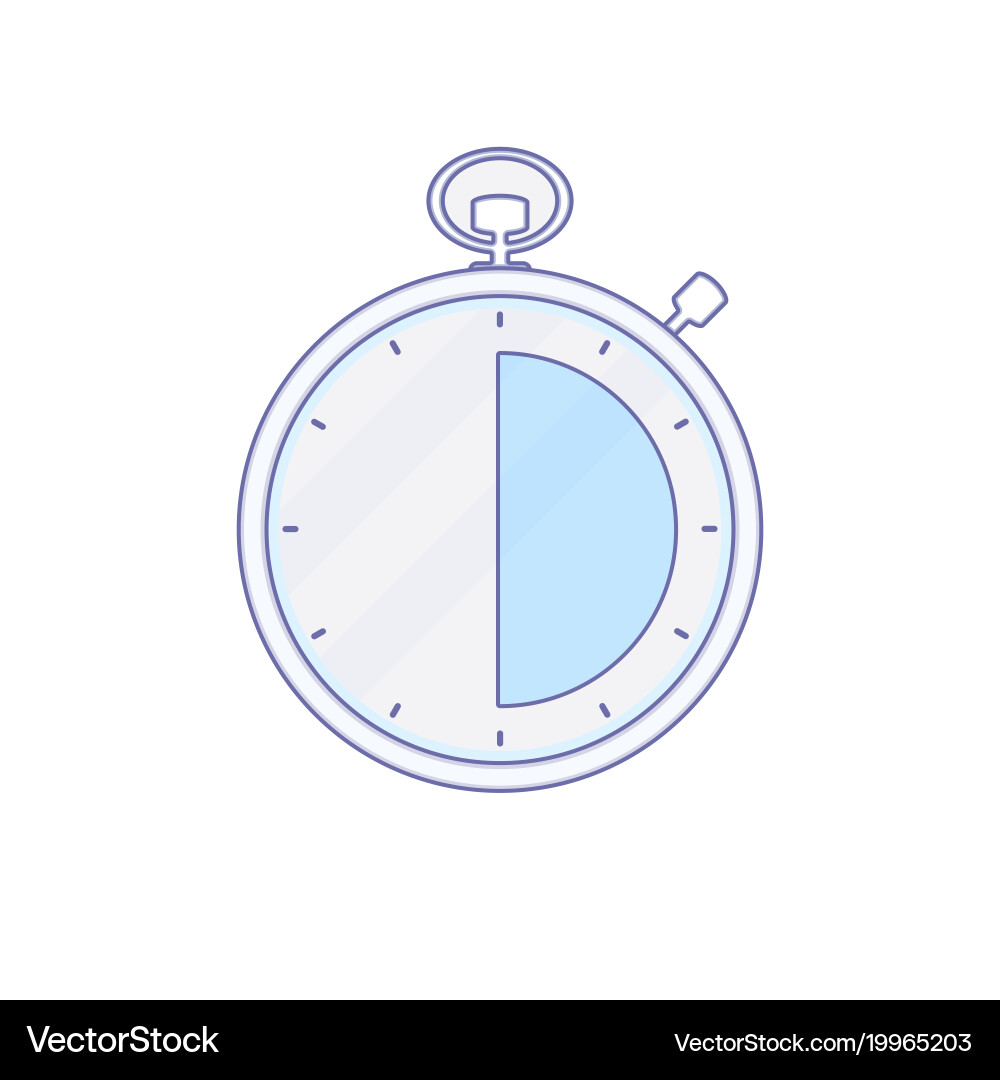 Alarm clock hour minute time timer icon Vector Image