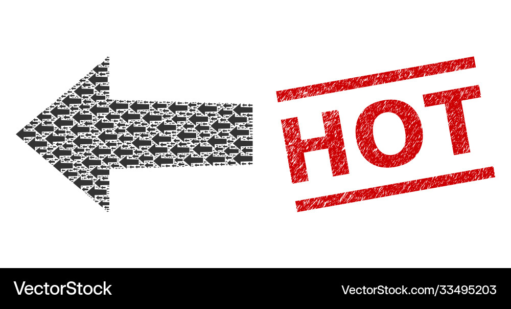 Arrow left recursive composition Arrow left recursive composition Vector Image