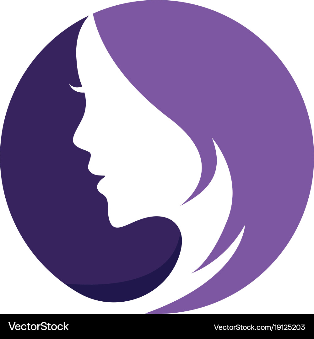 Beauty women logo template vector image