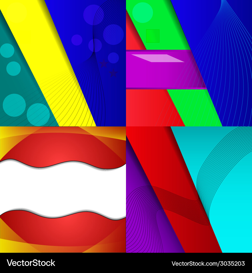 Big set of soft colored abstract background Vector Image
